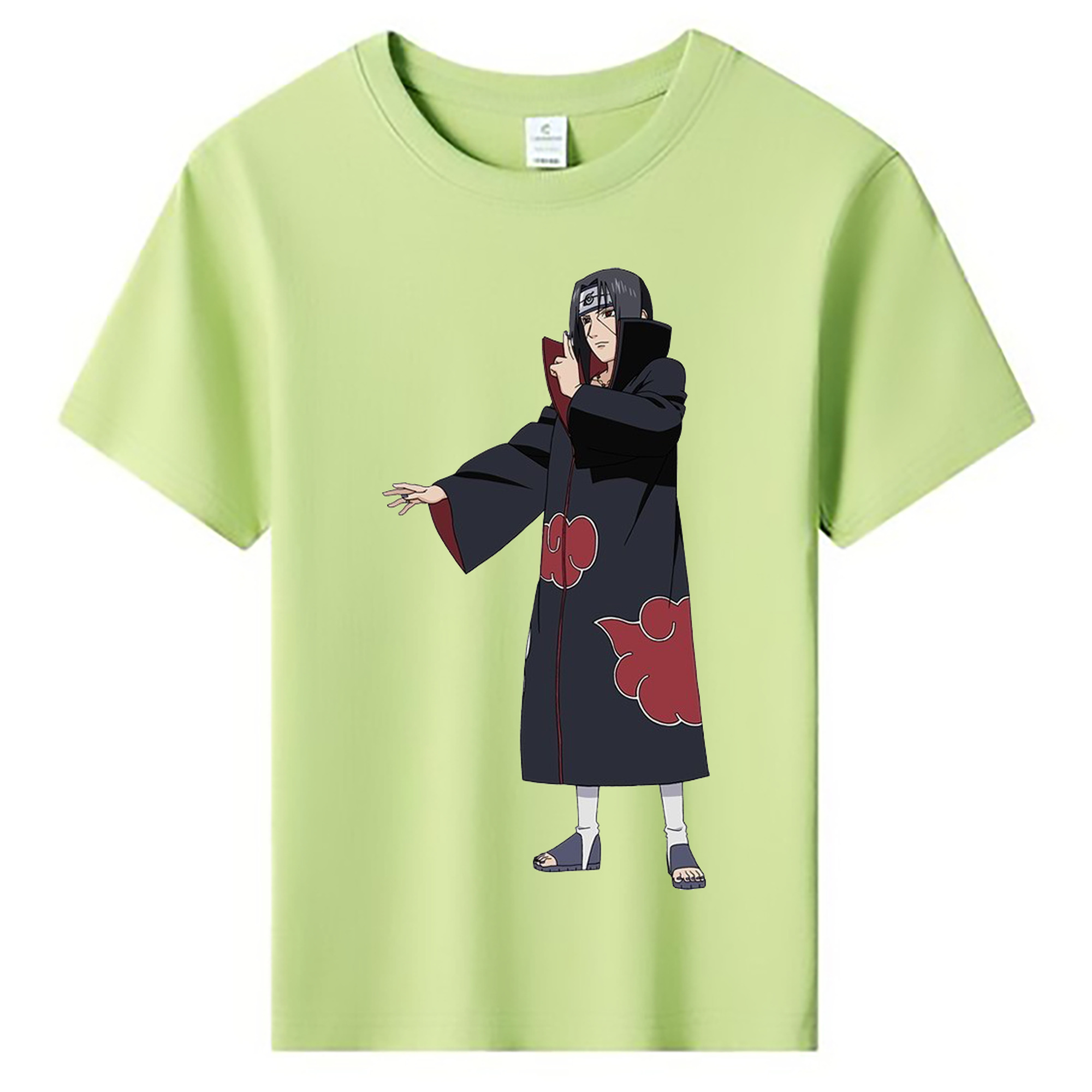 （画像用） NARUTO -ナルト- うちは イタチ Uchiha Itachi 綿100％キッズTシャツ（フロントプリント）